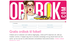 Desktop Screenshot of ordbok.com